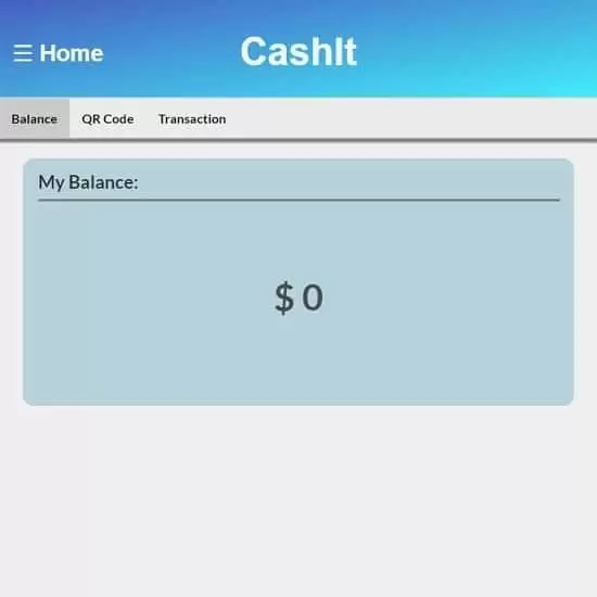 CashIt web app screenshot by Zhe Ming